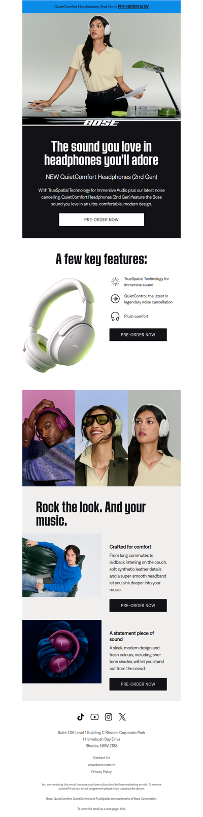 The sound you love in new headphones!