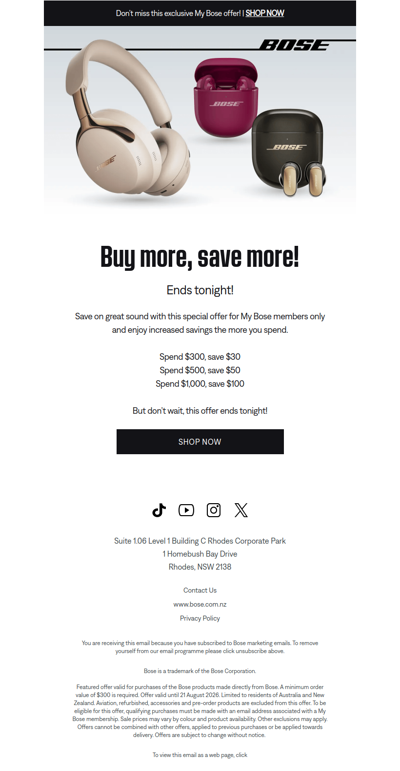Last chance to save up to $100!