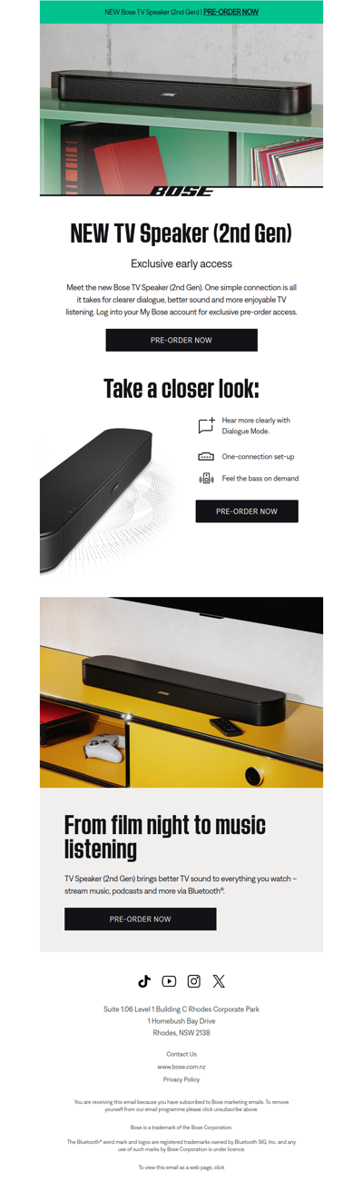 EARLY ACCESS! Meet the new Bose TV Speaker (2nd Gen)!