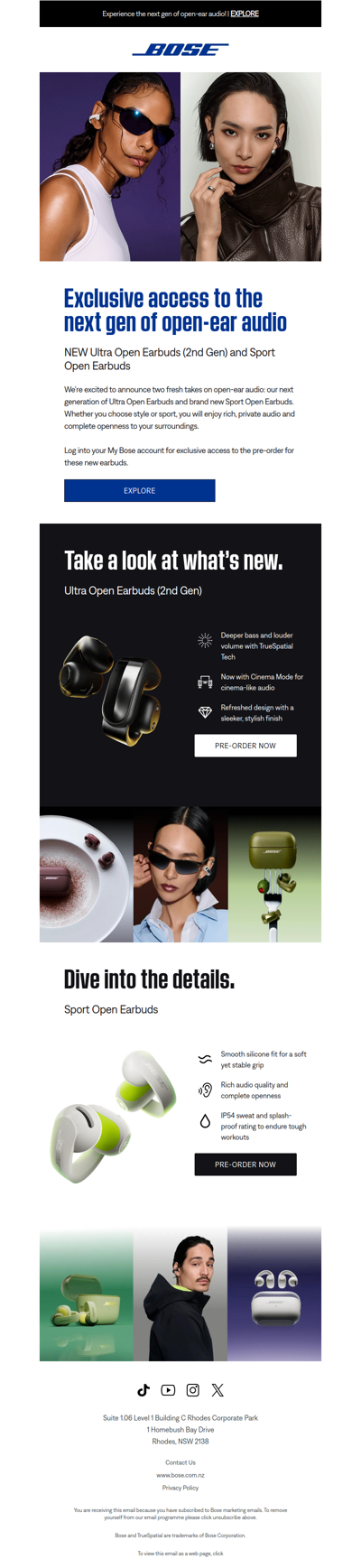 Exclusive access to the next gen of open-ear audio!