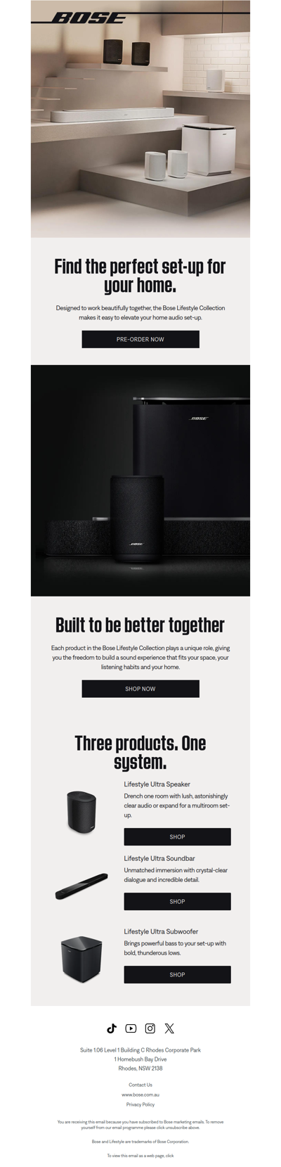 Be among the first to own next-level Bose sound.
