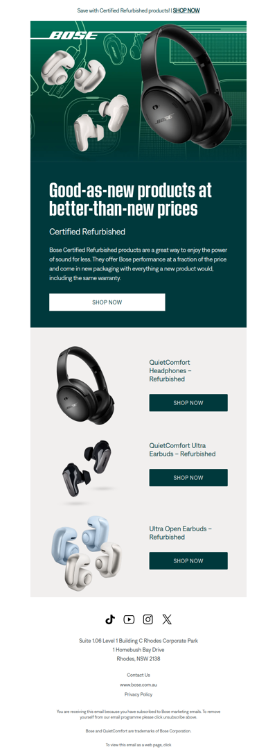 Get amazing Bose sound for less!