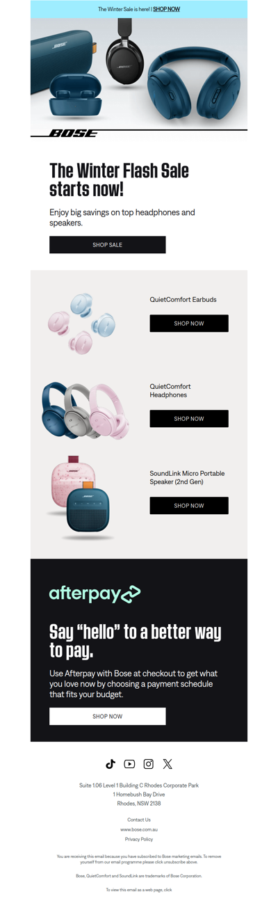The Winter Flash Sale starts now!