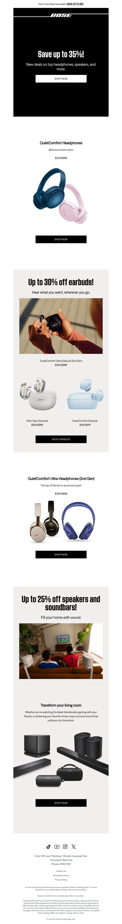 Save up to 35% with new deals!