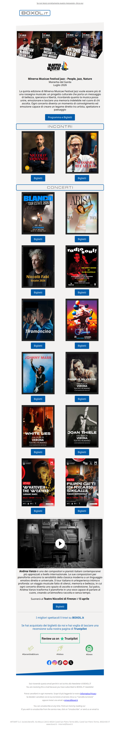 💥Blanco, Arisa, Giorgia, Silvestri, Fabi, Costello...