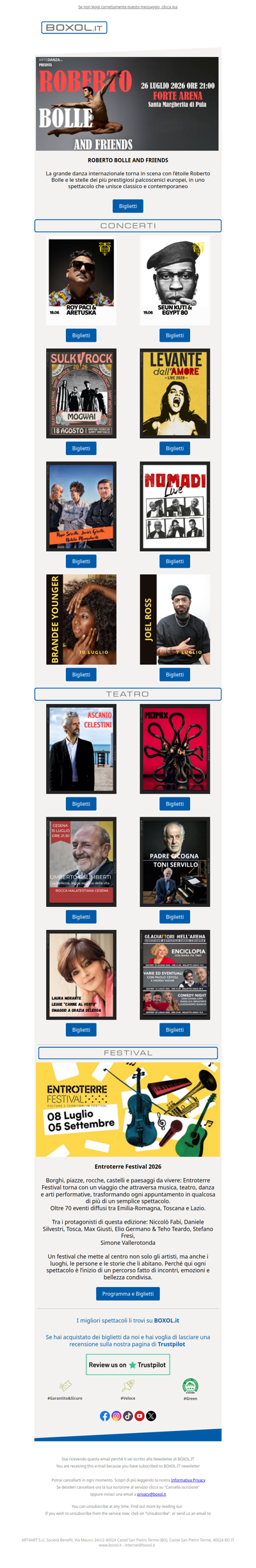😎Bolle, Levante, Servillo, Celestini, Morante...
