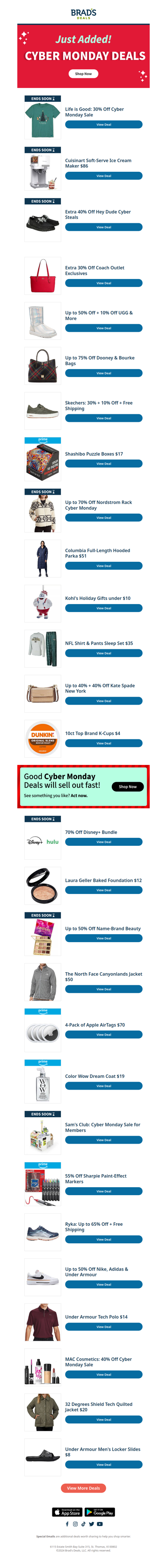 Just Added! NEW Cyber Monday Deals to See