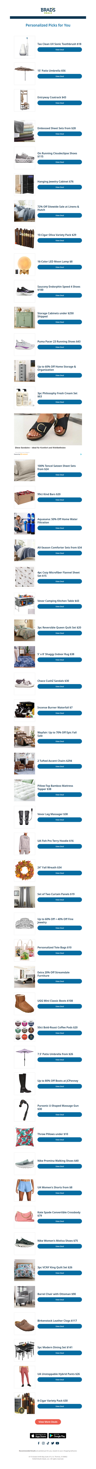 Wednesday's Top Personalized Deals For You