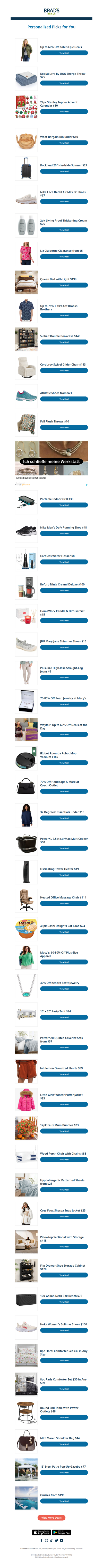 Tuesday's Top Personalized Deals For You