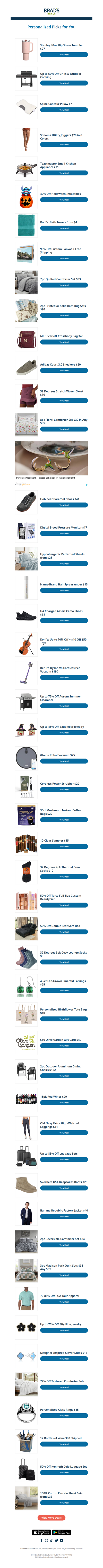 Thursday's Top Personalized Deals For You