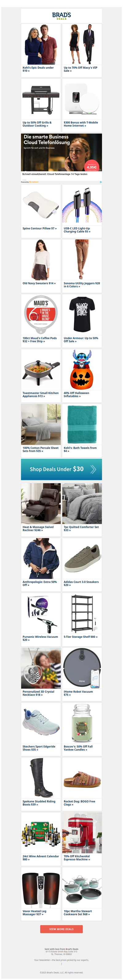 50% Off Grills | $10 Kohl's Epic Deals | $14 Old Navy Sweaters | $20 Wireless Vacuum | $35 Skechers | 50% Off Yankee Candles & More