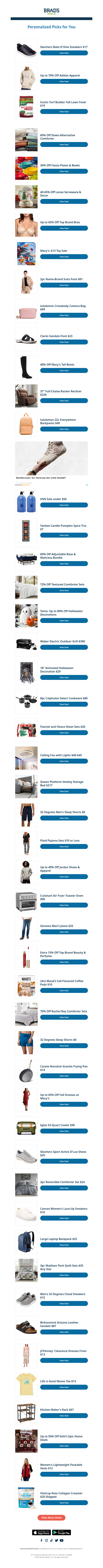 Saturday's Top Personalized Deals For You