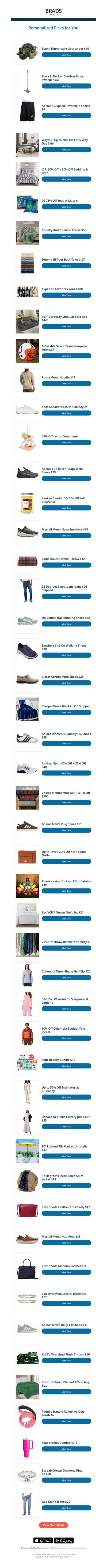 Tuesday's Top Personalized Deals For You