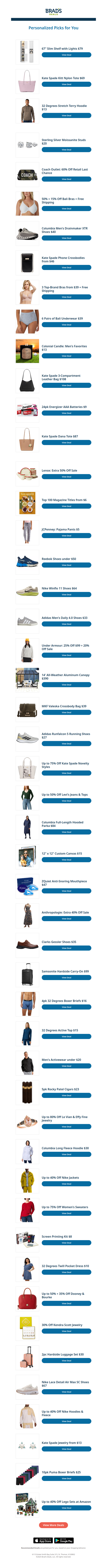 Sunday's Top Personalized Deals For You