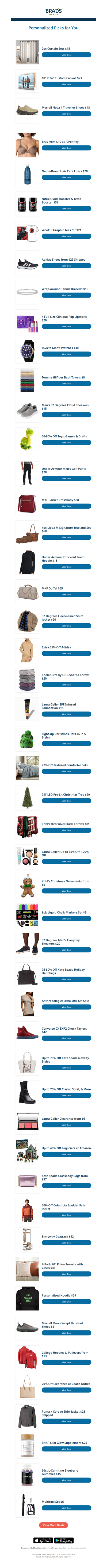 Saturday's Top Personalized Deals For You