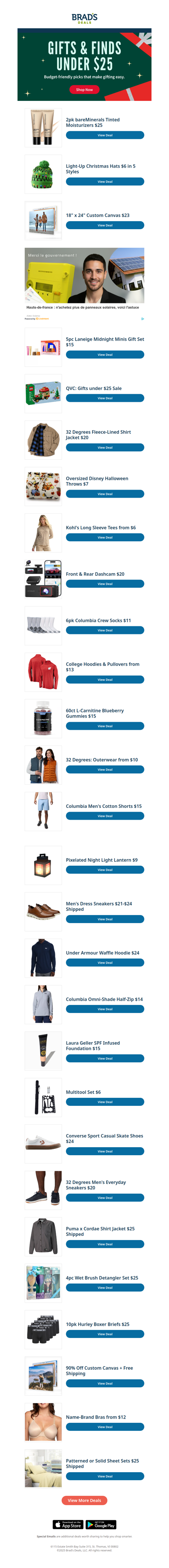 Score Deals & Gifts under $25!