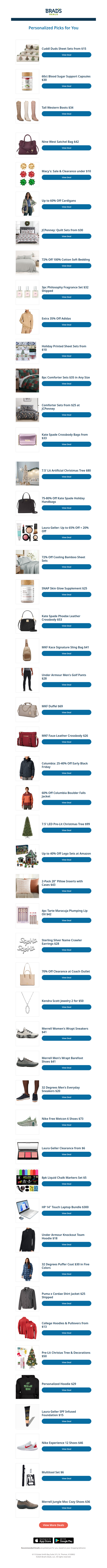 Sunday's Top Personalized Deals For You