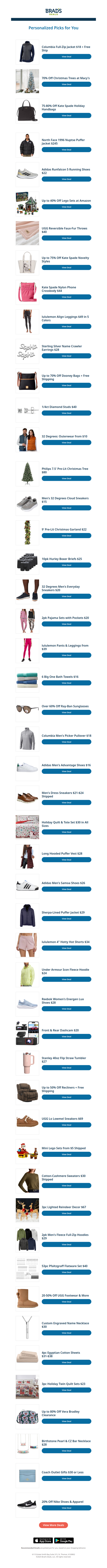 Tuesday's Top Personalized Deals For You