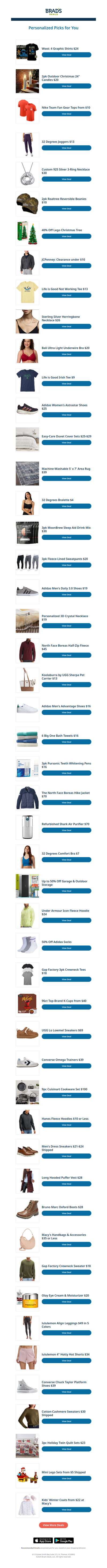 Wednesday's Top Personalized Deals For You