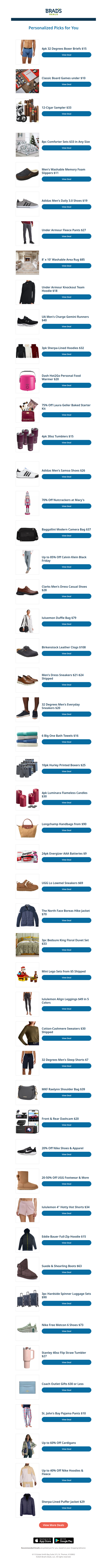 Thursday's Top Personalized Deals For You