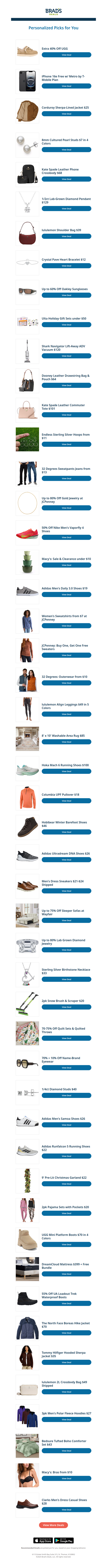 Sunday's Top Personalized Deals For You