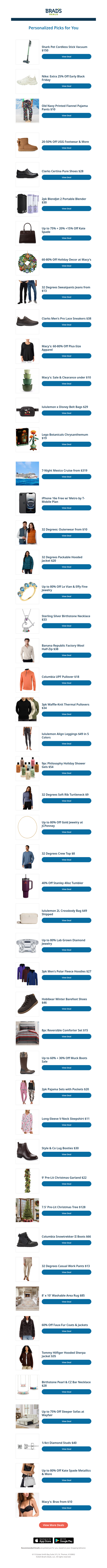 Monday's Top Personalized Deals For You