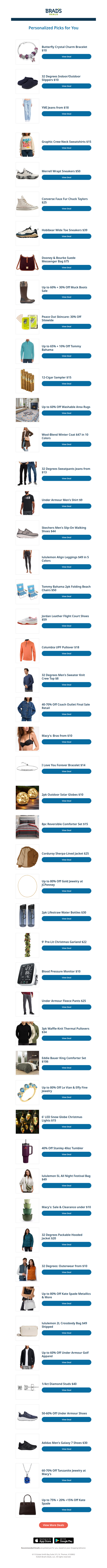 Tuesday's Top Personalized Deals For You