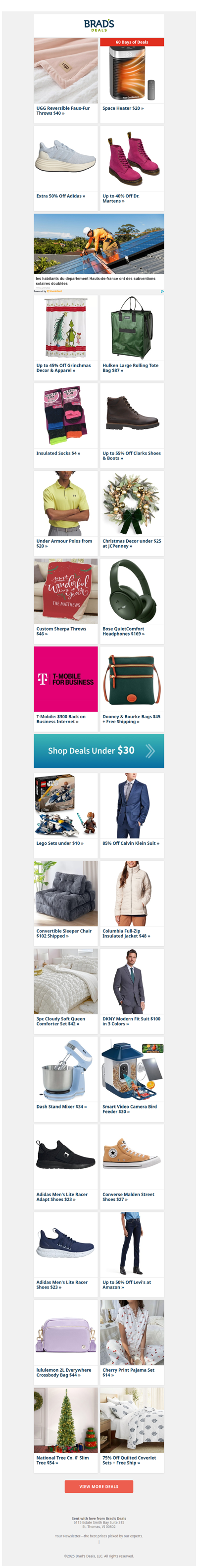 $10 Lego Sets | $40 UGG Faux-Fur Throw | $20 Space Heater | $45 Dooney Bags | $34 Dash Stand Mixer | 50% Off Levi's & More