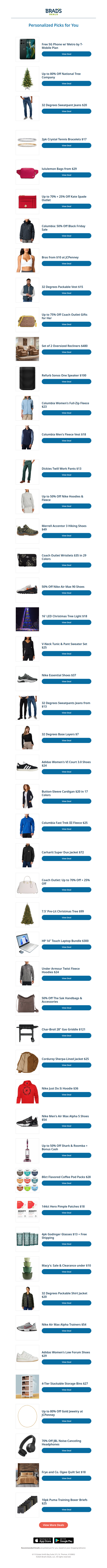 Friday's Top Personalized Deals For You