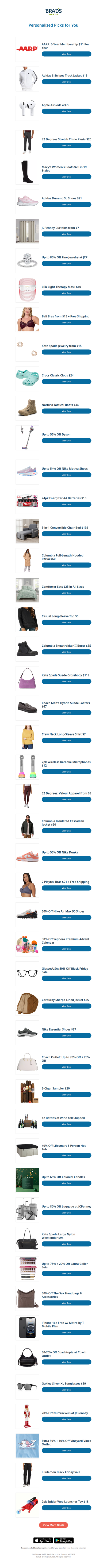 Saturday's Top Personalized Deals For You