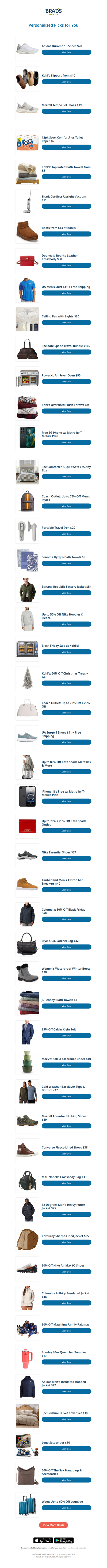 Monday's Top Personalized Deals For You