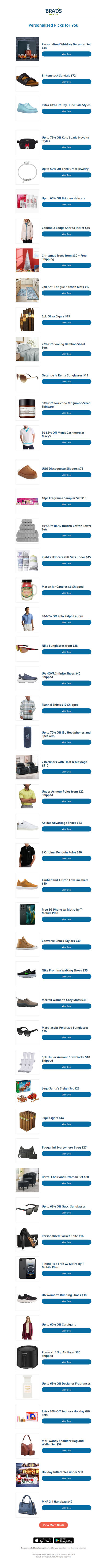 Thursday's Top Personalized Deals For You