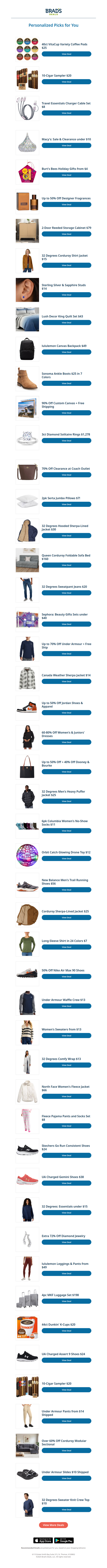 Tuesday's Top Personalized Deals For You