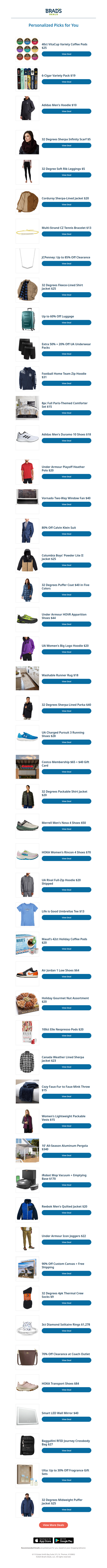 Wednesday's Top Personalized Deals For You