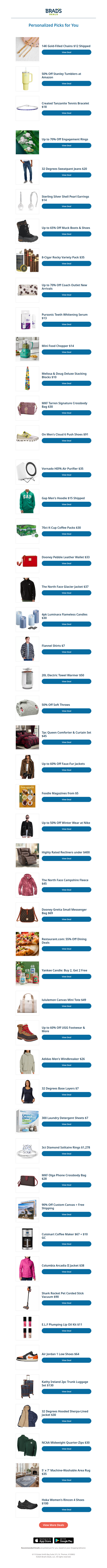 Friday's Top Personalized Deals For You