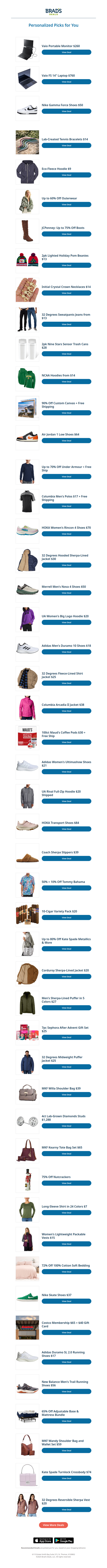 Sunday's Top Personalized Deals For You