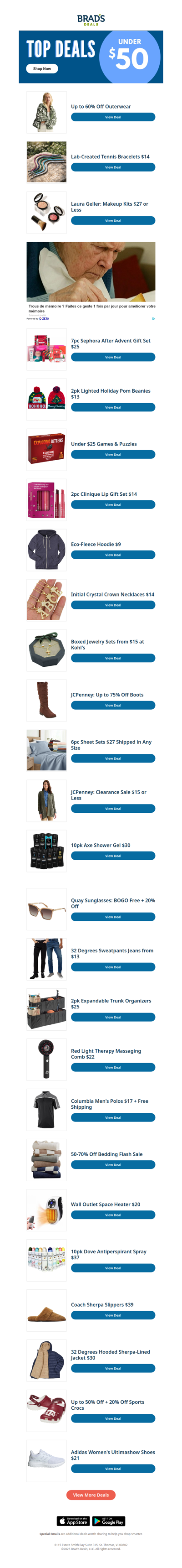 Top Deals under $50!