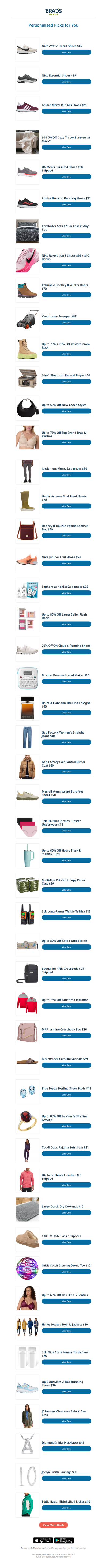 Wednesday's Top Personalized Deals For You