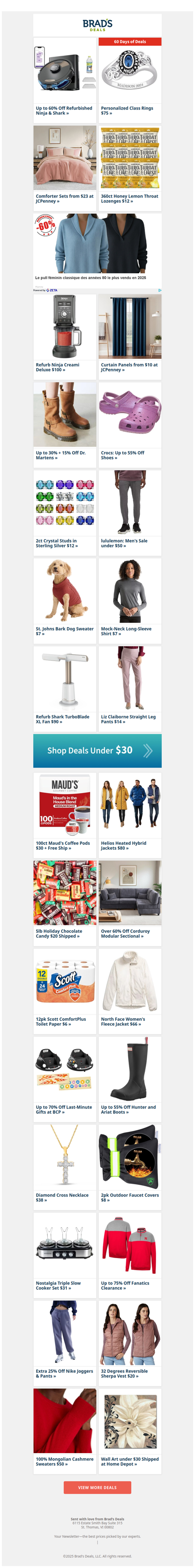 Up to 60% Off Refurbished Ninja & Shark | Comforter Sets from $23 at JCPenney | 360ct Honey Lemon Throat Lozenges $12 | Refurb Ninja Creami Deluxe $100 & More