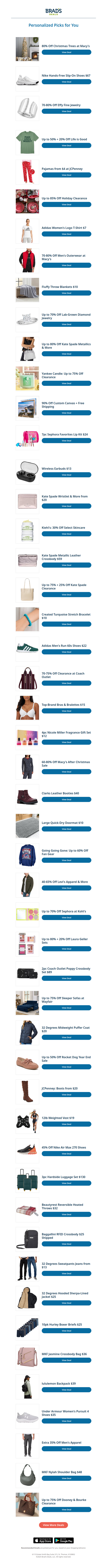 Sunday's Top Personalized Deals For You