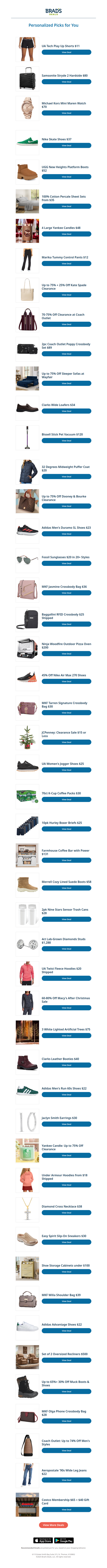 Monday's Top Personalized Deals For You