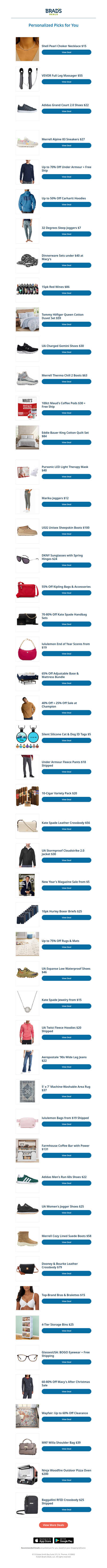 Tuesday's Top Personalized Deals For You