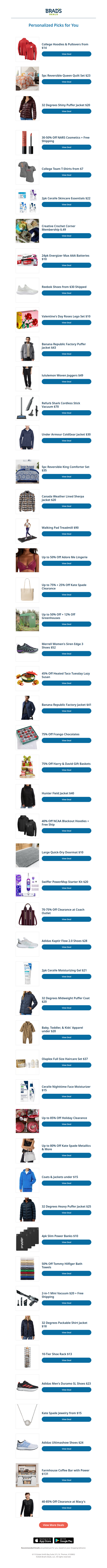 Thursday's Top Personalized Deals For You