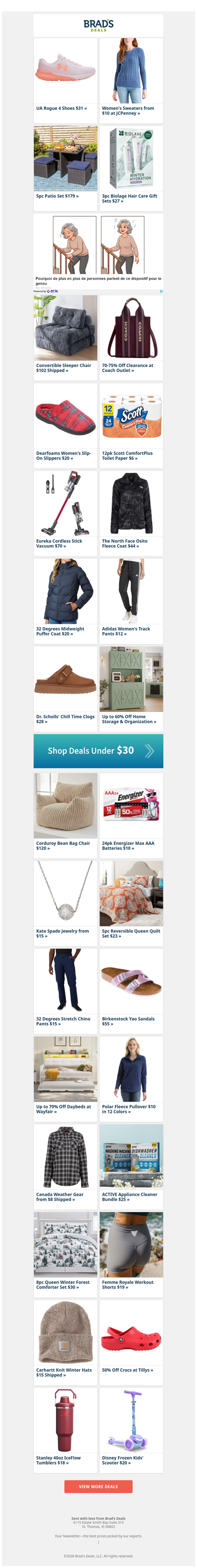 $10 Women's Sweaters | $44 North Face Fleece | $55 Birkenstocks | 50% Off Philosophy | $24 5pc Quilt Set | $31 UA Shoes & More