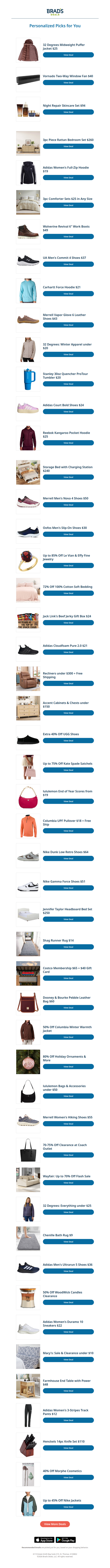 Monday's Top Personalized Deals For You