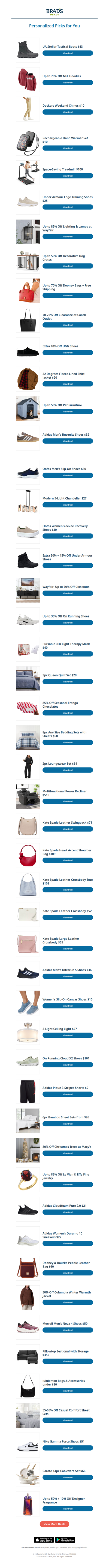 Wednesday's Top Personalized Deals For You