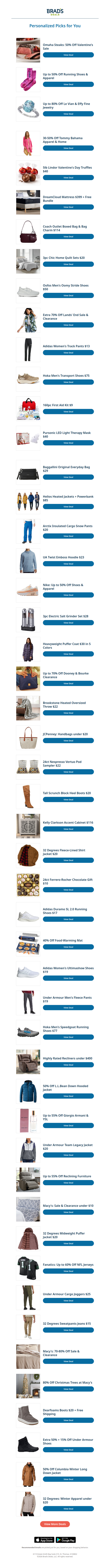 Saturday's Top Personalized Deals For You