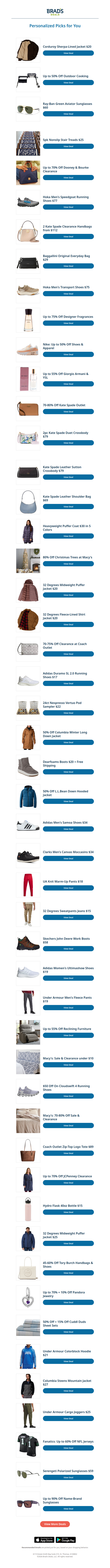 Sunday's Top Personalized Deals For You