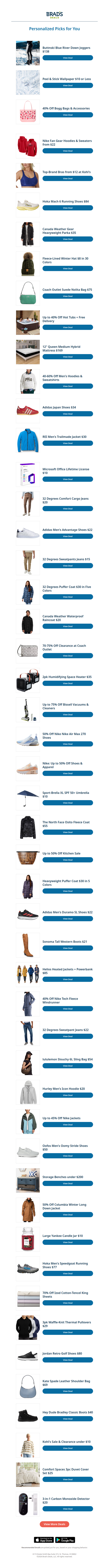 Thursday's Top Personalized Deals For You