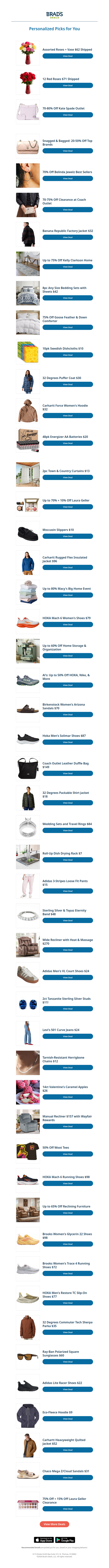 Saturday's Top Personalized Deals For You